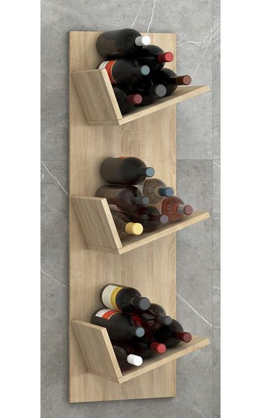 Produktbild: Holz Weinregal Wandregal Flaschen Wein Vinosi