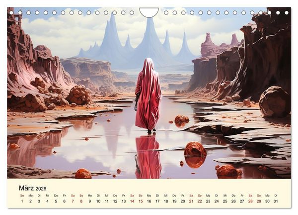 Produktbild: Surreale W&uuml;ste (Wandkalender 2026 DIN A4 quer), CALVENDO Monatskalender