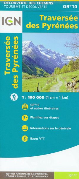 Traversee des Pyrenées 1:110 000