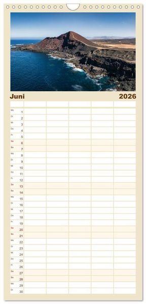Produktbild: Familienplaner 2026 - Die Kanaren &ndash; Faszinierende Inseln im Atlantik mit 5 Spalten (Wandkalender, 21 x 45 cm) CALVENDO