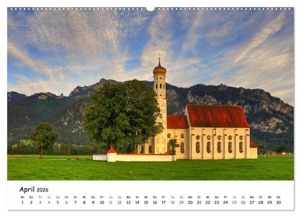Produktbild: Unterwegs im Allg&auml;u (Wandkalender 2026 DIN A2 quer), CALVENDO Monatskalender
