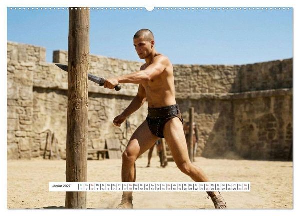 Produktbild: Echte Kerle &ndash; Gladiatoren (Wandkalender 2027 DIN A2 quer), CALVENDO Monatskalender