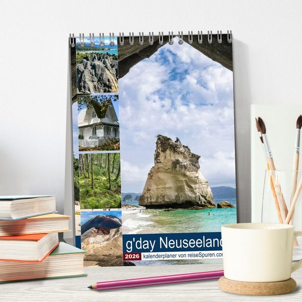 Produktbild: Kalenderplaner g'day Neuseeland 2026 (Tischkalender 2026 DIN A5 hoch), CALVENDO Monatskalender