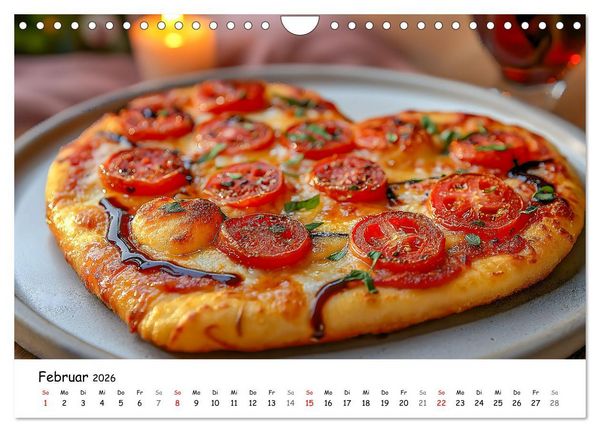 Produktbild: Pizza geht immer - Zu jeder Jahreszeit (Wandkalender 2026 DIN A4 quer), CALVENDO Monatskalender