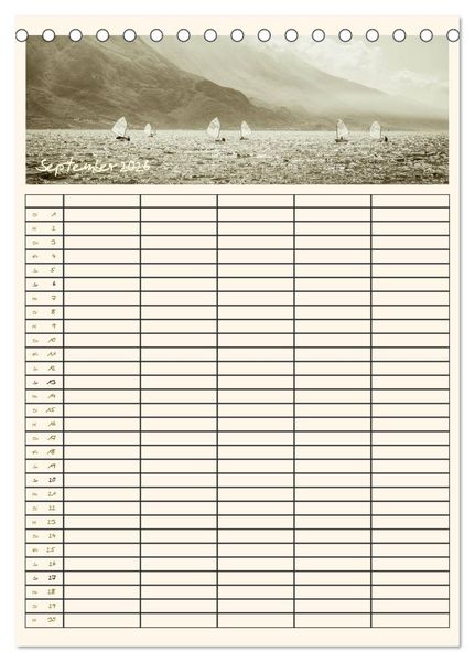 Produktbild: Der Gardasee im Norden - Familienplaner 2026 (Tischkalender 2026 DIN A5 hoch), CALVENDO Monatskalender