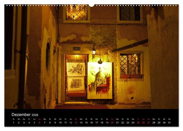 Produktbild: Venedig 2026 (Wandkalender 2026 DIN A2 quer), CALVENDO Monatskalender