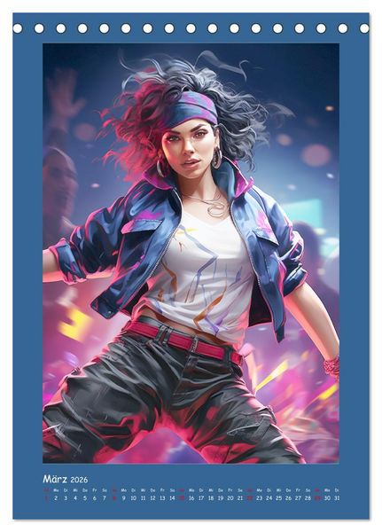 Produktbild: Urban Dancer. Streetstyle-Szene-Illustrationen (Tischkalender 2026 DIN A5 hoch), CALVENDO Monatskalender