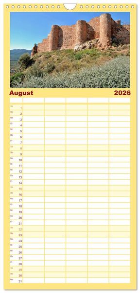 Produktbild: Familienplaner 2026 - Castellon die etwas andere Provinz mit 5 Spalten (Wandkalender, 21 x 45 cm) CALVENDO