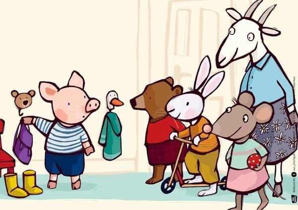 Produktbild: Viel Spaß in der Kita, Ferkel! Kamishibai Bildkartenset