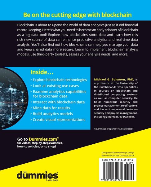 Produktbild: Blockchain Data Analytics for Dummies