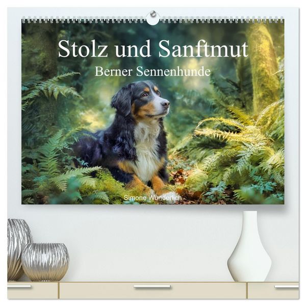 Produktbild: Stolz und Sanftmut - Berner Sennenhunde (hochwertiger Premium Wandkalender 2027 DIN A2 quer), Kunstdruck in Hochglanz