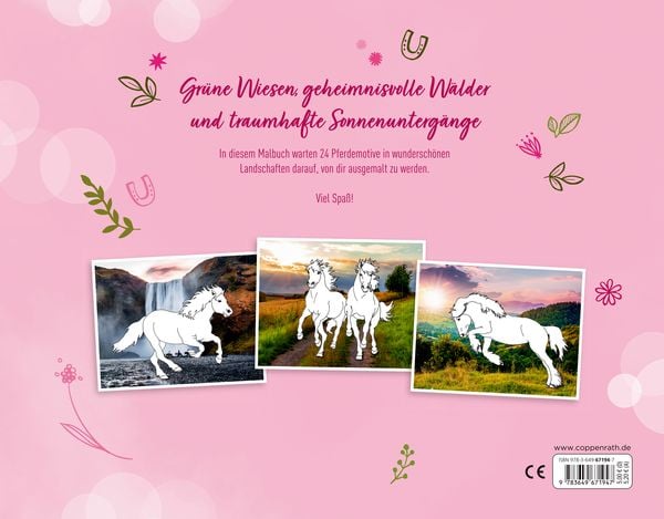Produktbild: Traumpferde-Malbuch: Wilde Natur - Pferdefreunde