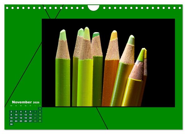 Produktbild: Heilende Farbe Gr&uuml;n (Wandkalender 2026 DIN A4 quer), CALVENDO Monatskalender