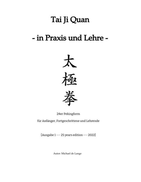 Produktbild: Tai Ji Quan - in Praxis und Lehre -