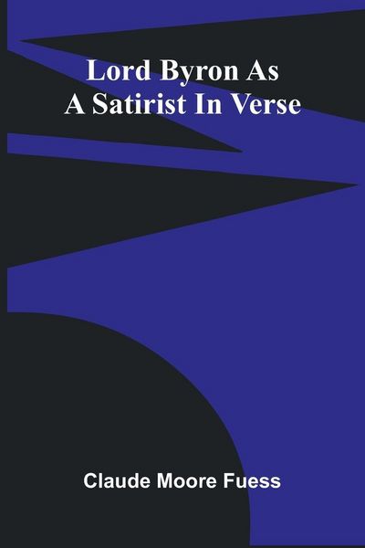 Produktbild: Lord Byron As A Satirist In Verse