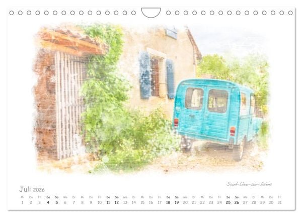 Produktbild: Romantisches P&eacute;rigord (Wandkalender 2026 DIN A4 quer), CALVENDO Monatskalender