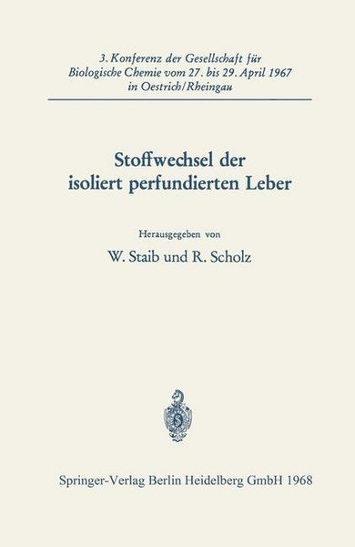 Produktbild: Stoffwechsel der isoliert perfundierten Leber
