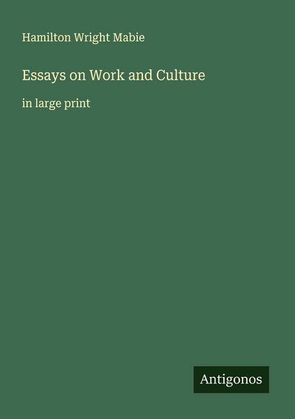 Produktbild: Essays on Work and Culture