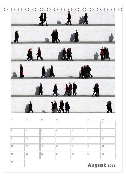 Produktbild: Wall People - Bilderserie von Eka Sharashidze (Tischkalender 2026 DIN A5 hoch), CALVENDO Monatskalender