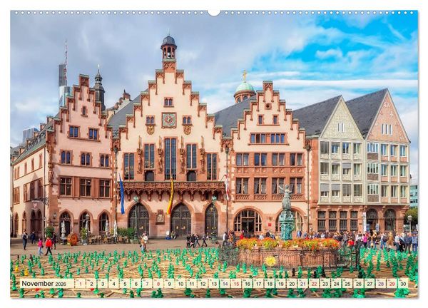 Produktbild: Frankfurt - meine Stadt mit viel Herz (hochwertiger Premium Wandkalender 2026 DIN A2 quer), Kunstdruck in Hochglanz