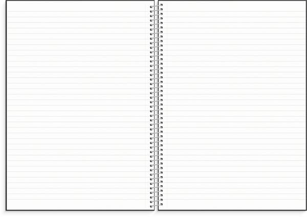 Produktbild: Burde Notizbuch A4 schwarz
