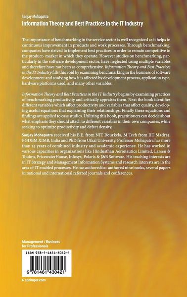 Produktbild: Information Theory and Best Practices in the IT Industry