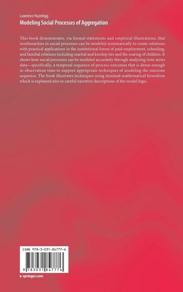 Produktbild: Modeling Social Processes of Aggregation