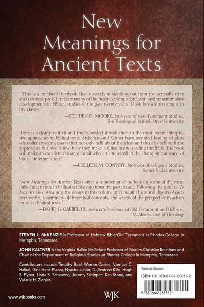 Produktbild: New Meanings for Ancient Texts