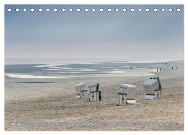 Produktbild: Ostfriesische Inseln (Tischkalender 2027 DIN A5 quer), CALVENDO Monatskalender