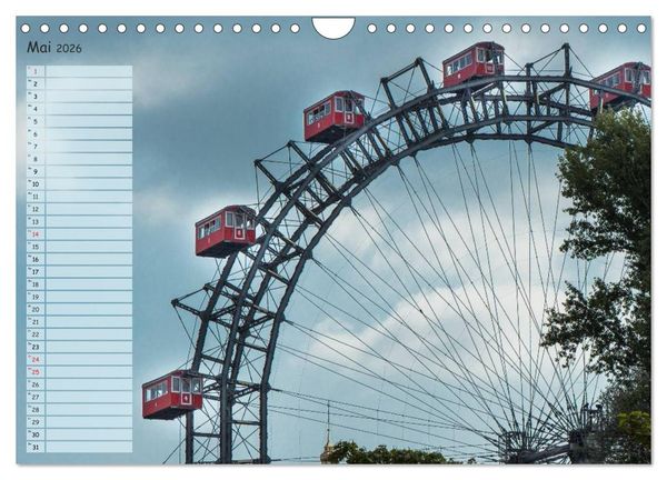 Produktbild: Wien f&uuml;r Liebhaber und Interessierte (Wandkalender 2026 DIN A4 quer), CALVENDO Monatskalender
