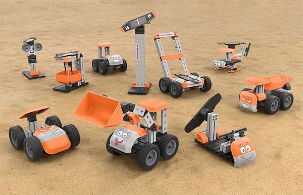 Produktbild: Fischertechnik 576101 - JUNIOR MAX, 10 Modelle, Solarmodelle, Konstruktionsbaukasten