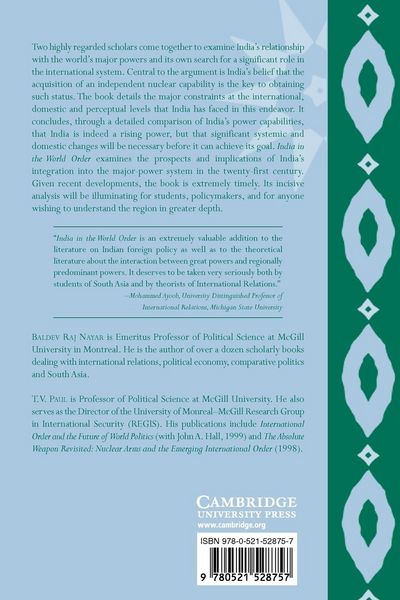 Produktbild: India in the World Order