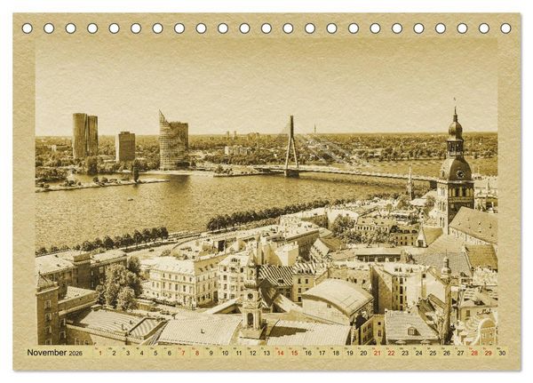 Produktbild: Das Baltikum - Ein Kalender im Zeitungsstil (Tischkalender 2026 DIN A5 quer), CALVENDO Monatskalender
