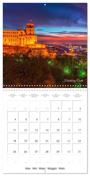 Produktbild: The colorful city of Heidelberg (Wall Calendar 2026 12 &times; 12 Inch) CALVENDO 12 Month Wall Calendar