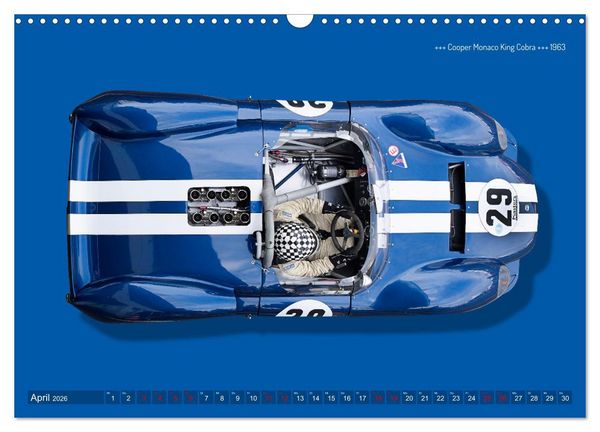 Produktbild: Legenden des Rennsports Historic Sports Cars 1960-1975 (Wandkalender 2026 DIN A3 quer), CALVENDO Monatskalender