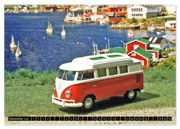 Produktbild: Miniaturwelten des Campings (Wandkalender 2026 DIN A2 quer), CALVENDO Monatskalender