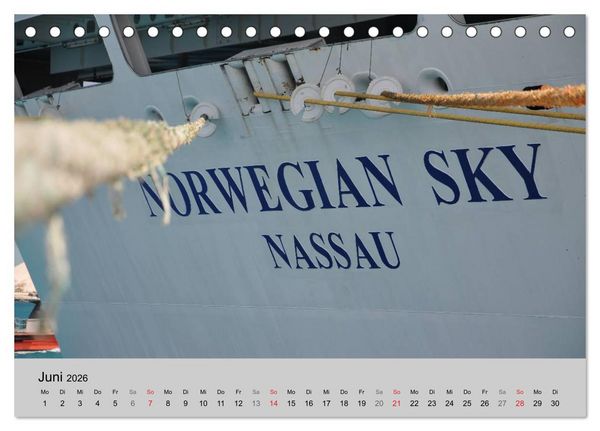 Produktbild: Kreuzfahrt Impressionen (Tischkalender 2026 DIN A5 quer), CALVENDO Monatskalender