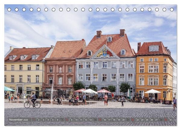 Produktbild: Stralsund - Perle der Ostsee (Tischkalender 2026 DIN A5 quer), CALVENDO Monatskalender