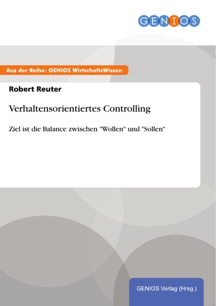 Produktbild: Verhaltensorientiertes Controlling