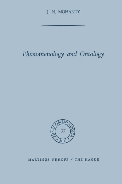 Produktbild: Phenomenology and Ontology