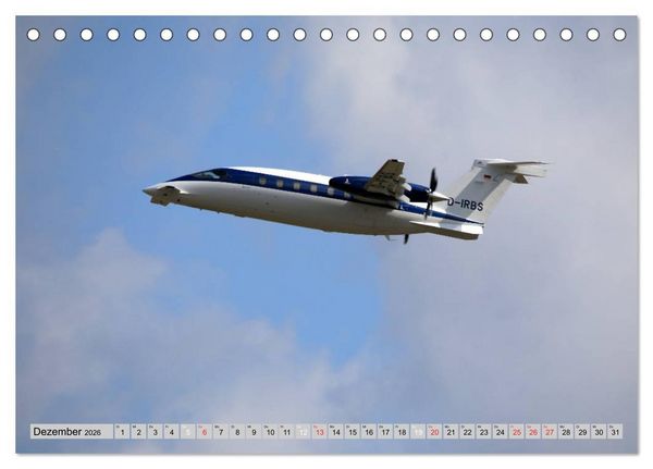 Produktbild: Flugzeuge - Starts und Landeanfl&uuml;ge (Tischkalender 2026 DIN A5 quer), CALVENDO Monatskalender