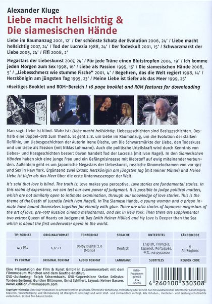 Produktbild: Liebe macht hellsichtig/Die siamesischen H&auml;nde - Edition Filmmuseum [2 DVDs]