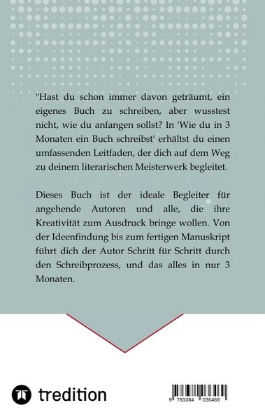 Produktbild: Wie du in 3 Monaten ein Buch schreibst