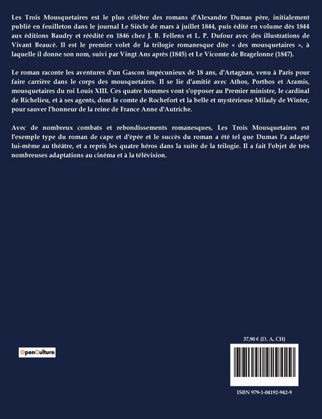 Produktbild: Les Trois Mousquetaires