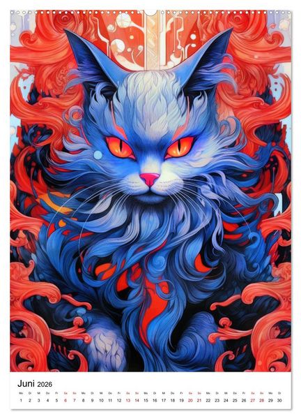 Produktbild: Katzen Zen (hochwertiger Premium Wandkalender 2026 DIN A2 hoch), Kunstdruck in Hochglanz
