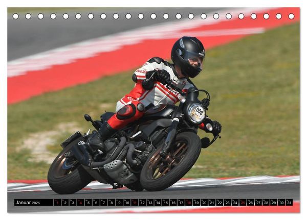 Produktbild: Scrambler Motorr&auml;der Individuell - Stylisch - Abenteuerlich (Tischkalender 2026 DIN A5 quer), CALVENDO Monatskalender
