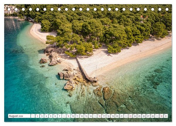 Produktbild: Kroatien - Dalmatien (Tischkalender 2026 DIN A5 quer), CALVENDO Monatskalender