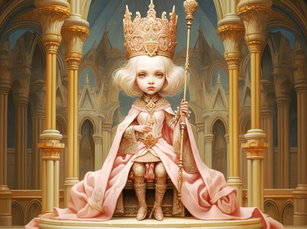 Produktbild: CALVENDO Puzzle K&ouml;nigin des Mittelalters. | 2000 Teile Lege-Gr&ouml;&szlig;e 90x67cm Foto-Puzzle f&uuml;r gl&uuml;ckliche Stunden