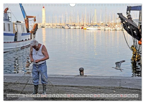 Produktbild: P&ecirc;cheurs (Calendrier mural 2026 DIN A3 vertical), CALVENDO calendrier mensuel