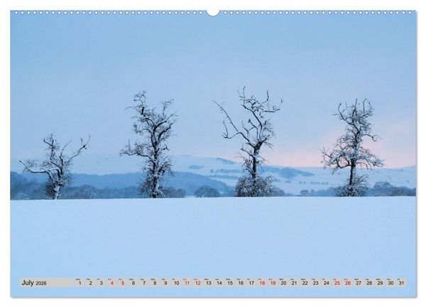 Produktbild: Snow Scenes (High Quality Premium Wall Calendar 2026 DIN A2 landscape),CALVENDO 12 Month Wall Calendar